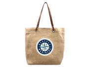Littlearth Productions 651111 SMAR Burlap Market Tote Seattle Mariners