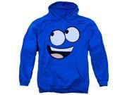 Trevco Fosters Blue Face Adult Pull Over Hoodie Royal Blue Large