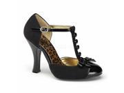 Fabulicious CTAIL509RS_BS_M 9 1 in. Platform Sandal With All Over Rhinestone on Vamp Black Size 9