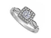 Fine Jewelry Vault UBNR84679AGCZ Elegant CZ Ring in 925 Sterling Silver