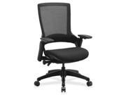 Lorell LLR59529 Executive Multifunction High Back Leather Chair Black