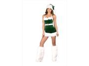 Roma Costume Christmas 14 C161 AS M L 1 Piece Santas Elf Medium Large Green White