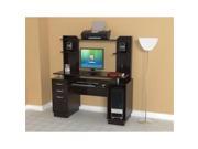 Inval CC 4301 Credenza and Computer Workcenter With Hutch
