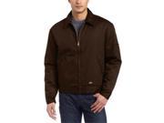 Dickies TJ15DB 5X RG Mens Dbike Diw Lined Eisenhower Dark Brown Jacket 5X Regular