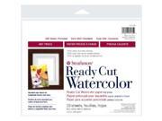 Strathmore ST140 308 500 Series 8 x 10 Hot Press Ready Cut Watercolor Sheet Pack
