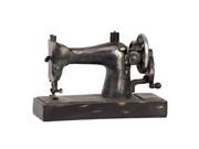 Benzara BRU 1082556 Alluring Piece of Old Resin Sewing Machine