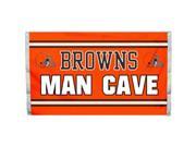 Fremont Die 95544B Cleveland Browns Man Cave Flag With 4 Grommets 3 x 5 ft.