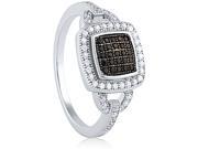 Doma Jewellery SSRZ6156 Sterling Silver Ring With Micro Set CZ Size 6