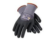 Bouton 112 34 845 M 15G Gray Nylon Black 0.75 MicrofFoam Grip On Palm Glove Medium