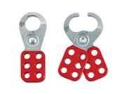 Master Lock 420BX 1.75 in. Steel Lockout Hasp Steel Vinyl Red