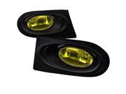 Spec D Tuning LF RSX02AMOEM RS OEM Style Fog Lights for 02 to 04 Acura RSX Yellow 10 x 12 x 18 in.