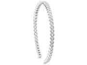Doma Jewellery SSBAZ036 Sterling Silver Bangle With CZ 5.8 g.