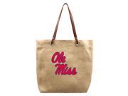 Littlearth Productions 151111 OLMS Burlap Market Tote University of Mississippi