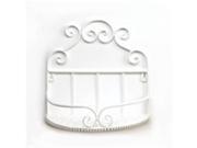 Eastwind Gifts 10015801 White Scroll Work Wall Shelve