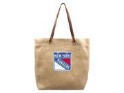 Littlearth Productions 551111 RNGR Burlap Market Tote New York Rangers