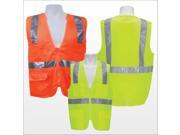 3asafety C2801 3XL Lime Solid Front Mesh Back Vest 3XL