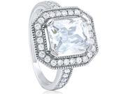Doma Jewellery SSRZ6818 Sterling Silver Ring With Micro Set CZ Size 8