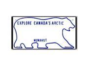 Smart Blonde BP 126 Canada Nunavut State Background Novelty Bicycle License Plate