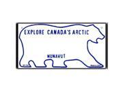 Smart Blonde BP-126 Canada Nunavut State Background Novelty Bicycle License Plate Smart Blonde BP-126 Canada Nunavut State Background Novelty Bicycle License Plate