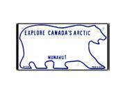 Smart Blonde BP 126 Canada Nunavut State Background Novelty Bicycle License Plate