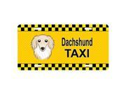 Carolines Treasures BB1336LP Longhair Creme Dachshund Taxi License Plate