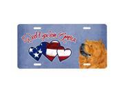 Carolines Treasures SS5013LP Woof If You Love America Chow Chow License Plate