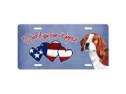 Carolines Treasures SC9960LP Woof If You Love America Beagle License Plate