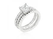 Icon Bijoux R08269R C01 05 Bridal Triple Ring Set Size 05