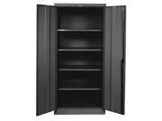 Hallowell 825S18ME 800 Series Stationary Storage Cabinet 48 in. W x 18 in. D x 78 in. H 708 Midnight Ebony Single Tier Double Solid Door 1 Wide Knock down