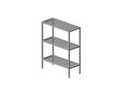 Prairie View SWT207236 4 Aluminum Institutional T Bar Shelving with 4 Tier 72 x 20 x 36 in.