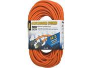 Prime Wire Cable EC501735 100 ft. 14 03 15 SJTW Orange Outdoor Extension Cord
