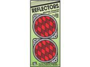 Hy Ko Products CDRF 3R 3.25 in. Red Reflector Pack 2