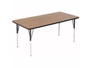 Correll A3072 REC 16 1.25 in. High Pressure Top Activity Tables 30 x 72 in. Fusion Maple