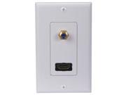 Audiovox DH202F HDMI F Connector Wall Plate