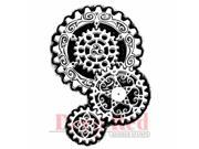 Deep Red Stamps 3X504244 Deep Red Cling Stamp 2 X3 Steampunk Gears