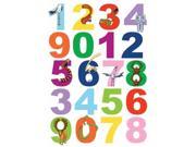 Spirit 350 0100 25 1 2 x 33 1 2 Peel and Stick Numbers European Wall Decals