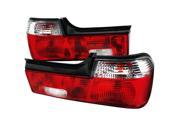 Spec D Tuning LT E3288RPW APC 7 Series Tail Lights for 88 to 94 BMW E32 Red Clear 10 x 19 x 25 in.
