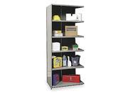 Hallowell A5721 12HG Hallowell Hi Tech Metal Shelving 48 in. W x 12 in. D x 87 in. H