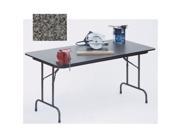 Correll Cf3060M 07 Melamine Top Folding Tables Fixed Height Black Granite