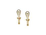 Fine Jewelry Vault UBNER40209Y14D05016 Modern Diamond Hoop Earrings for Women in 14K Yellow Gold 0.50 CT TDW April Birthstone Jewelry