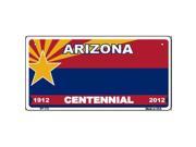 Smart Blonde BP 133 Arizona Centennial State Background Novelty Bicycle License Plate