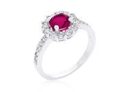 Kate Bissett R08347R C17 07 Bella Birthstone Engagement Ring in Pink Size 7