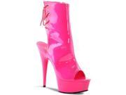 Pleaser DEL1018UV_NHPNK_M 6 1.75 in. Platform Delight Shoe Pink Size 6