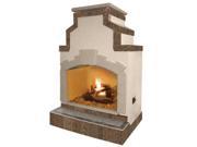 Cal Flame FRP910 1 48 In. Propane Gas Fireplace In Porcelain Tile
