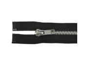 Coats Thread Zippers 32717 Heavyweight Aluminum Separating Metal Zipper 18 in. Black