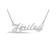 SuperJeweler Hailey Nameplate Necklace In Silver