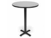 OFM XTC30RD GRYNB Round Cafe Table X Style Base Gray Nebula