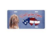 Carolines Treasures SC9909LP Woof If You Love America Otterhound License Plate