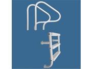 Saftron P 326 SL3 W 3 Step Split Ladder 7 x 26 in. Wall Mounted Pool Cover Friendly White