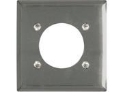 Pass Seymour S3862CCC10 Chrome Metal Wall Plate 2 Gang